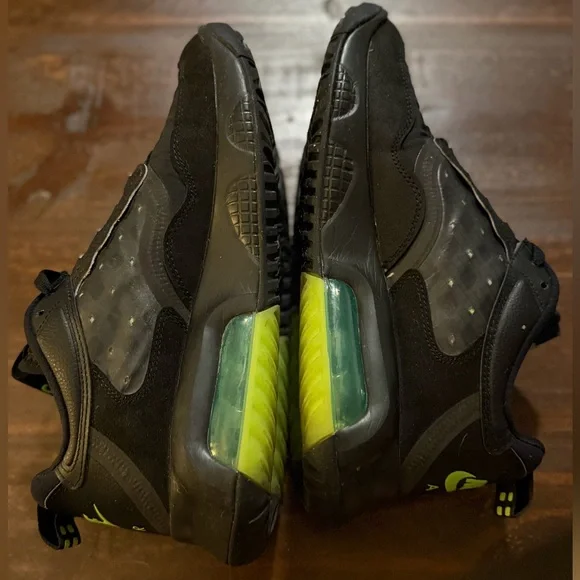 Jordan Air Max 200 Black & Electric Green Size 9.5M - Picture 4 of 12
